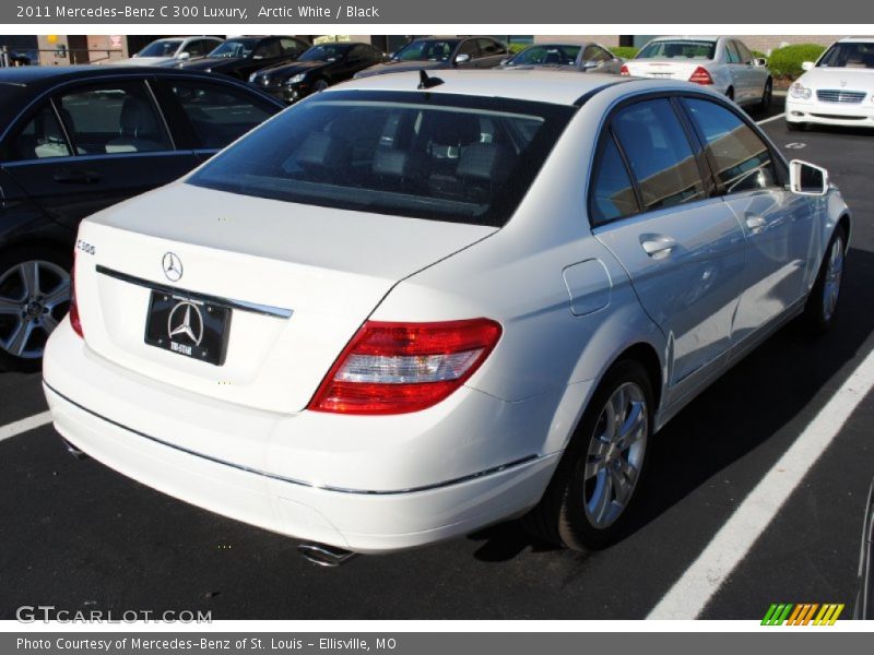 Arctic White / Black 2011 Mercedes-Benz C 300 Luxury