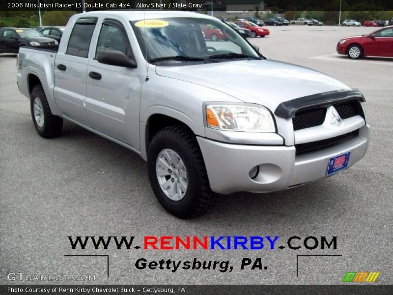 Alloy Silver / Slate Gray 2006 Mitsubishi Raider LS Double Cab 4x4