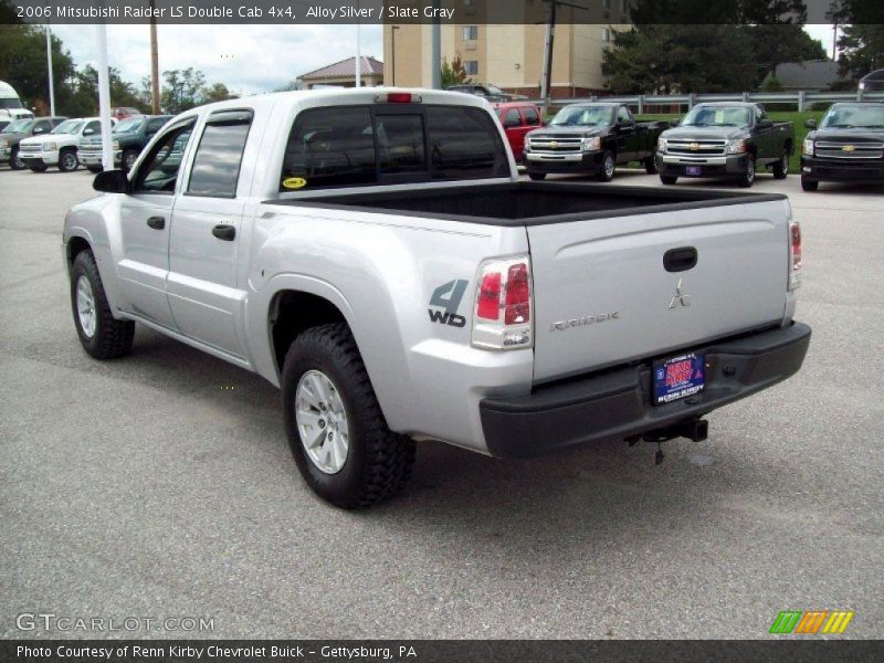 Alloy Silver / Slate Gray 2006 Mitsubishi Raider LS Double Cab 4x4