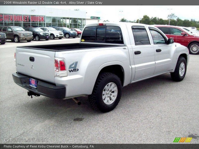 Alloy Silver / Slate Gray 2006 Mitsubishi Raider LS Double Cab 4x4