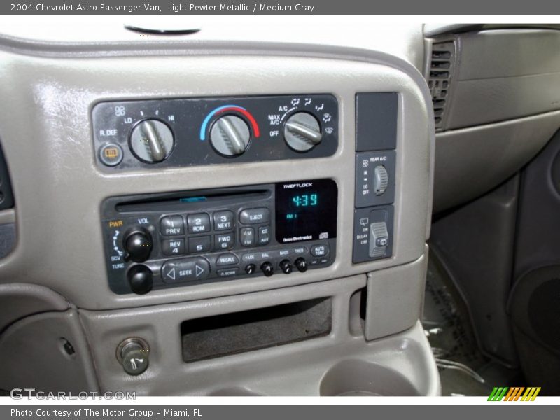 Controls of 2004 Astro Passenger Van