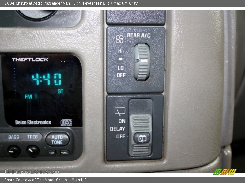 Controls of 2004 Astro Passenger Van