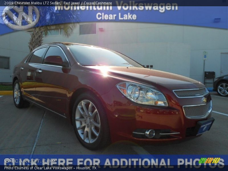 Red Jewel / Cocoa/Cashmere 2009 Chevrolet Malibu LTZ Sedan