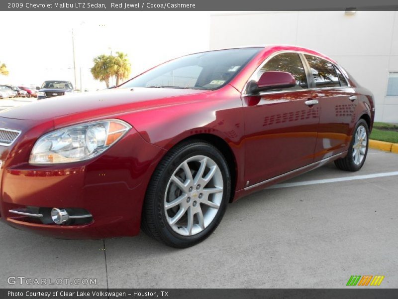 Red Jewel / Cocoa/Cashmere 2009 Chevrolet Malibu LTZ Sedan