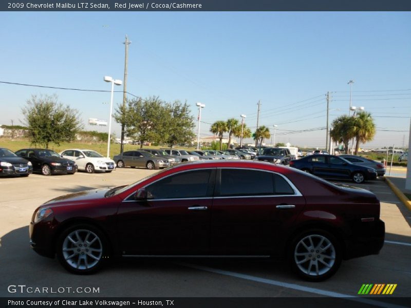 Red Jewel / Cocoa/Cashmere 2009 Chevrolet Malibu LTZ Sedan