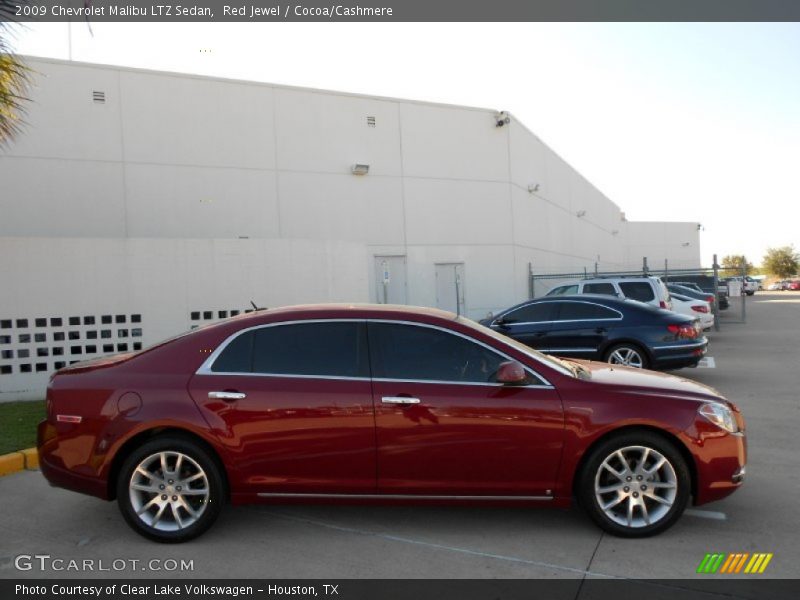 Red Jewel / Cocoa/Cashmere 2009 Chevrolet Malibu LTZ Sedan