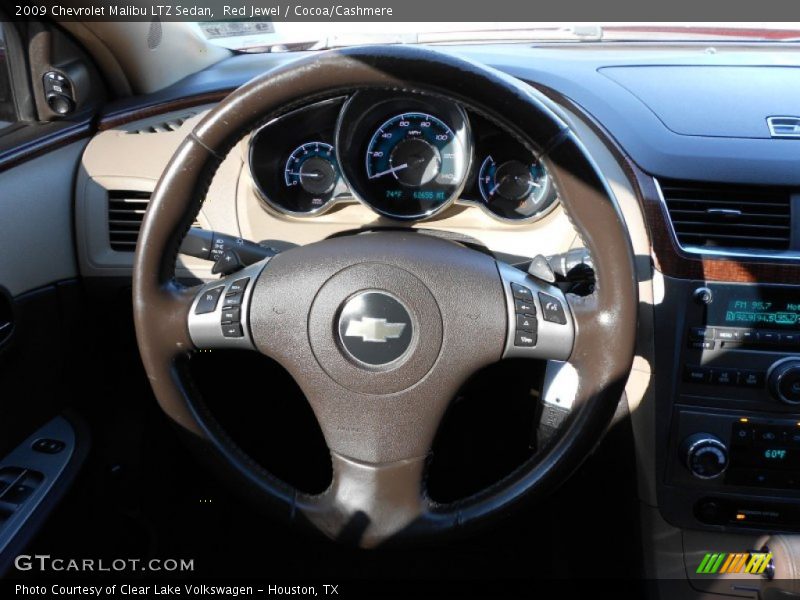 Red Jewel / Cocoa/Cashmere 2009 Chevrolet Malibu LTZ Sedan