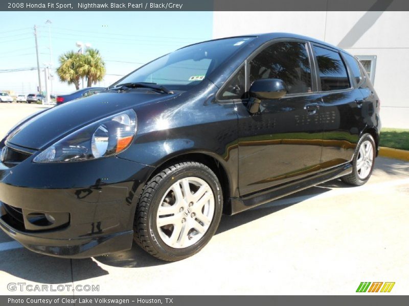Nighthawk Black Pearl / Black/Grey 2008 Honda Fit Sport