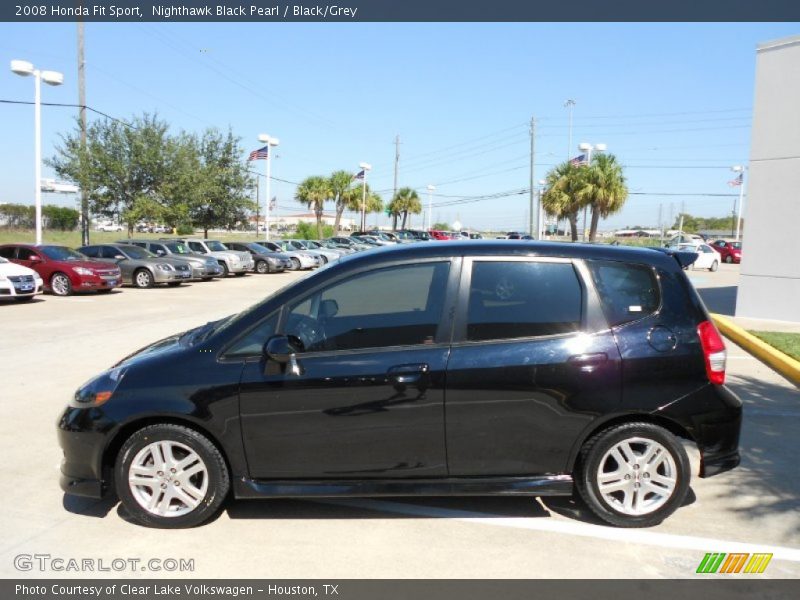 Nighthawk Black Pearl / Black/Grey 2008 Honda Fit Sport