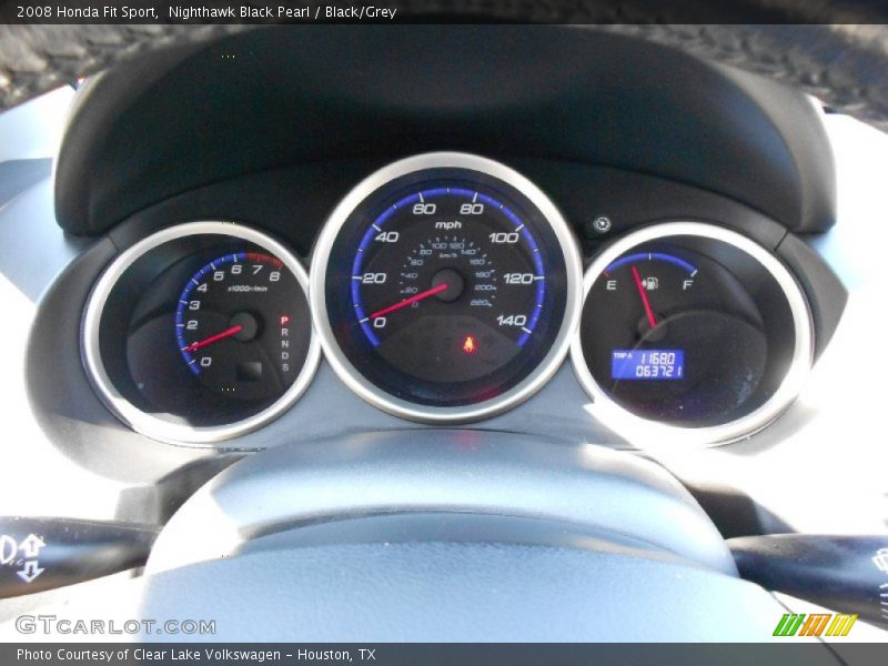 Nighthawk Black Pearl / Black/Grey 2008 Honda Fit Sport