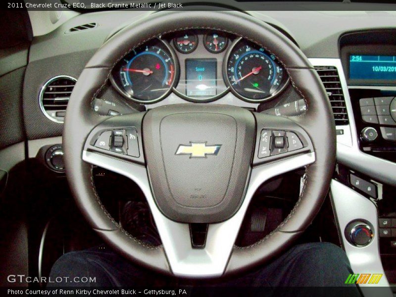 Black Granite Metallic / Jet Black 2011 Chevrolet Cruze ECO