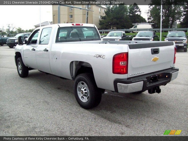 Sheer Silver Metallic / Dark Titanium 2011 Chevrolet Silverado 2500HD Crew Cab 4x4