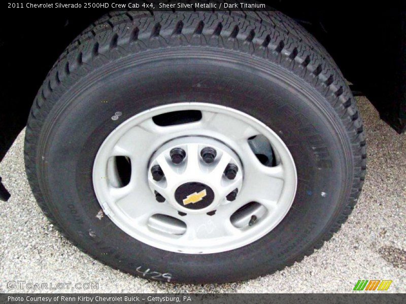 Sheer Silver Metallic / Dark Titanium 2011 Chevrolet Silverado 2500HD Crew Cab 4x4