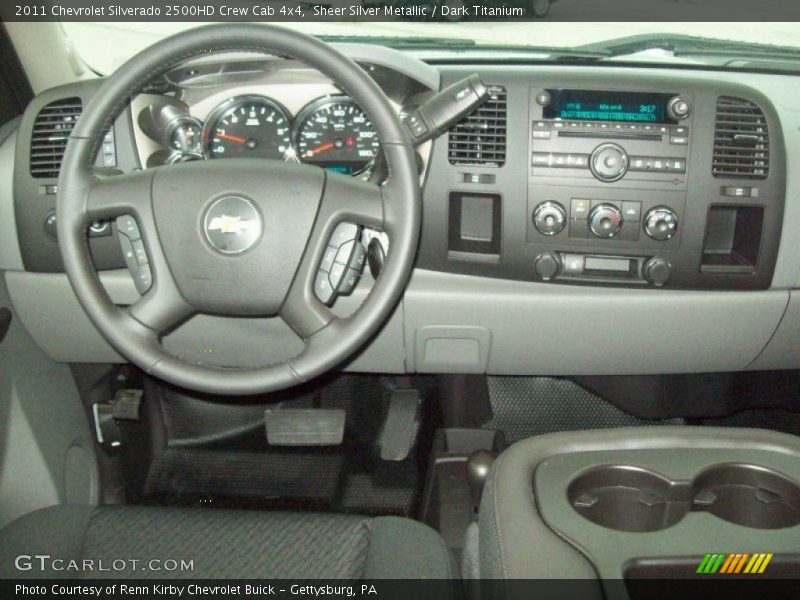 Sheer Silver Metallic / Dark Titanium 2011 Chevrolet Silverado 2500HD Crew Cab 4x4