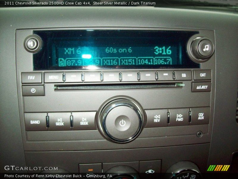 Sheer Silver Metallic / Dark Titanium 2011 Chevrolet Silverado 2500HD Crew Cab 4x4