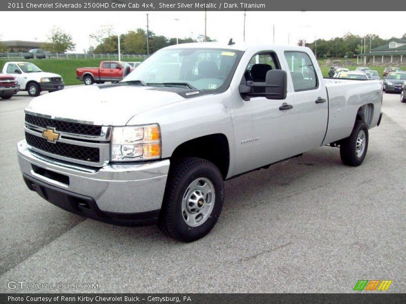 Sheer Silver Metallic / Dark Titanium 2011 Chevrolet Silverado 2500HD Crew Cab 4x4