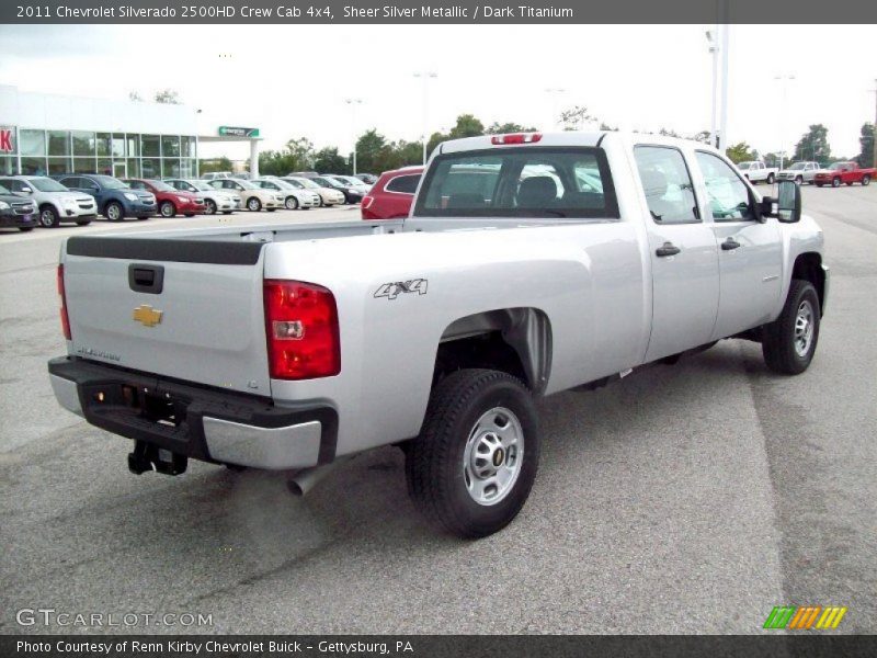 Sheer Silver Metallic / Dark Titanium 2011 Chevrolet Silverado 2500HD Crew Cab 4x4