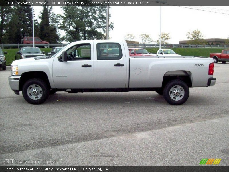 Sheer Silver Metallic / Dark Titanium 2011 Chevrolet Silverado 2500HD Crew Cab 4x4