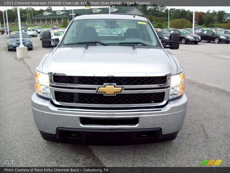 Sheer Silver Metallic / Dark Titanium 2011 Chevrolet Silverado 2500HD Crew Cab 4x4