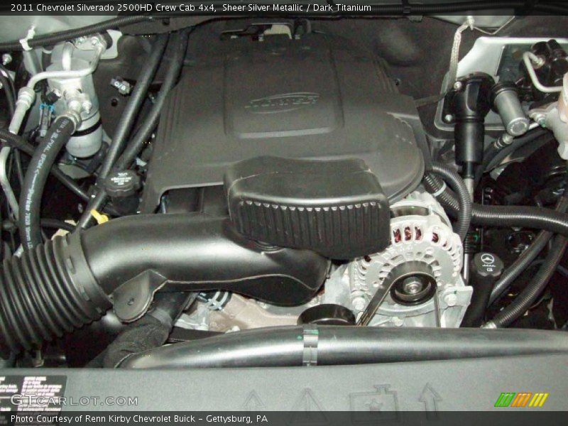 Sheer Silver Metallic / Dark Titanium 2011 Chevrolet Silverado 2500HD Crew Cab 4x4