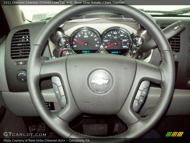 Sheer Silver Metallic / Dark Titanium 2011 Chevrolet Silverado 2500HD Crew Cab 4x4