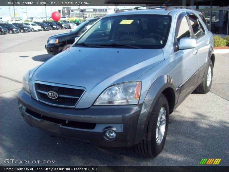Ice Blue Metallic / Gray 2004 Kia Sorento EX 4WD