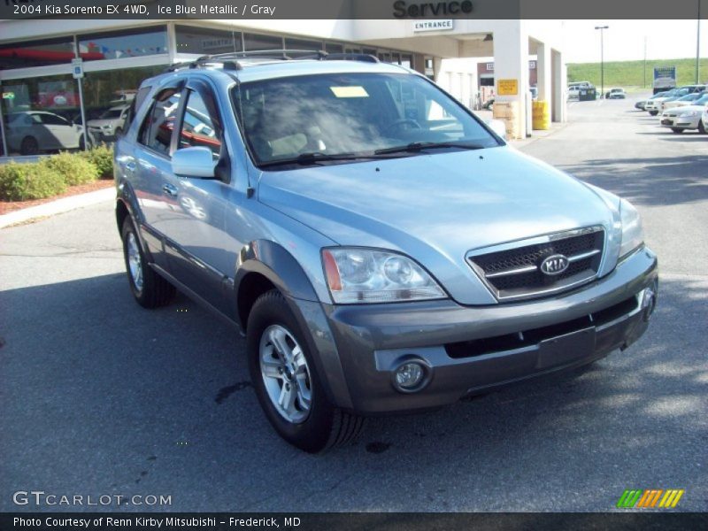 Ice Blue Metallic / Gray 2004 Kia Sorento EX 4WD