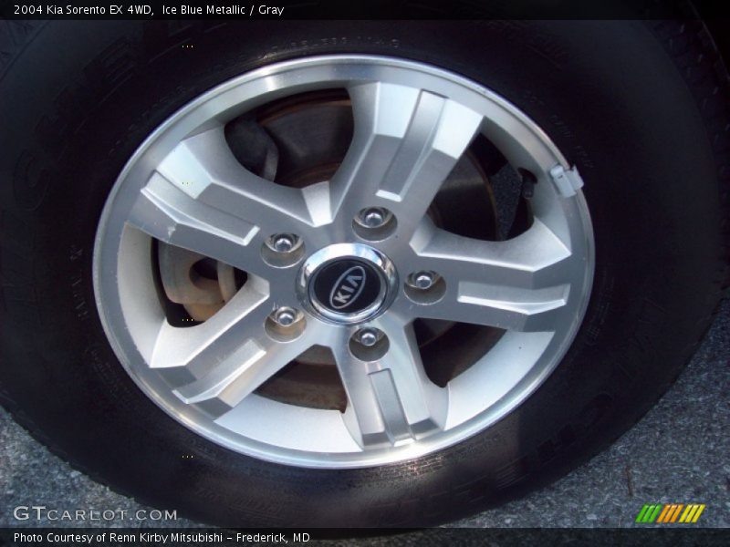 Ice Blue Metallic / Gray 2004 Kia Sorento EX 4WD