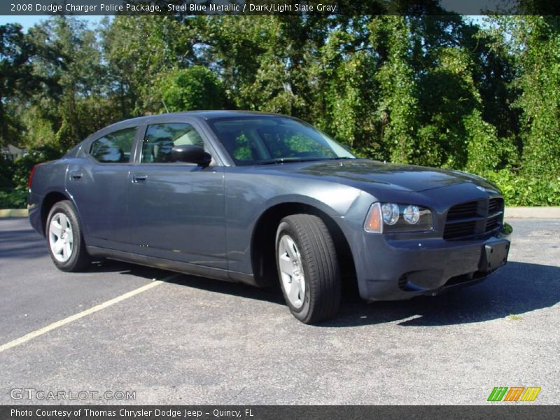 Steel Blue Metallic / Dark/Light Slate Gray 2008 Dodge Charger Police Package