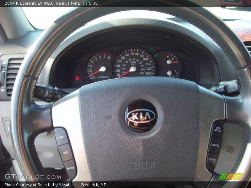 Ice Blue Metallic / Gray 2004 Kia Sorento EX 4WD