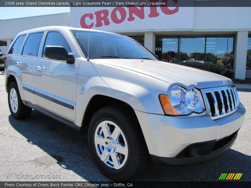 Light Graystone Pearl / Dark Khaki/Light Graystone 2008 Jeep Grand Cherokee Laredo