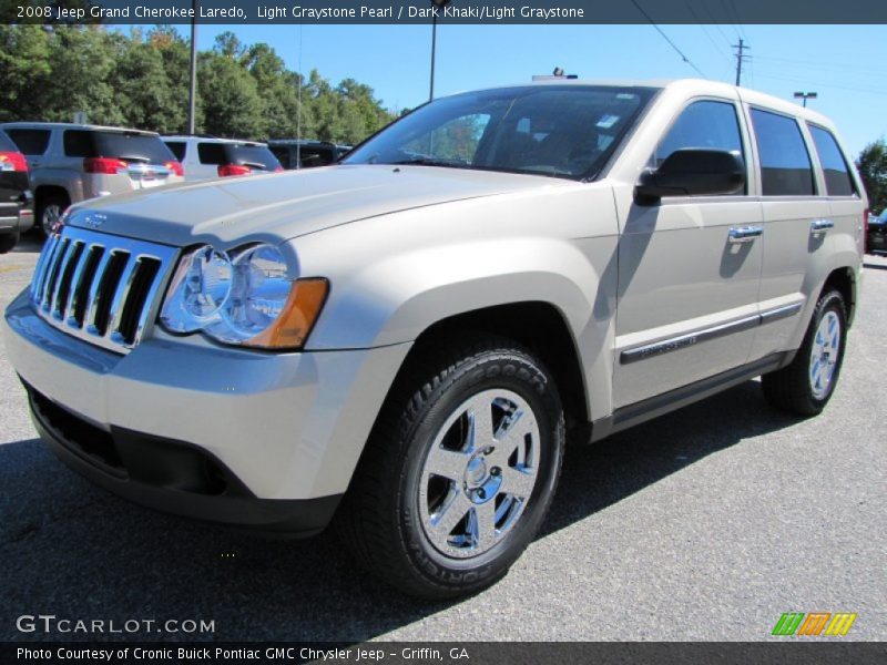 Light Graystone Pearl / Dark Khaki/Light Graystone 2008 Jeep Grand Cherokee Laredo