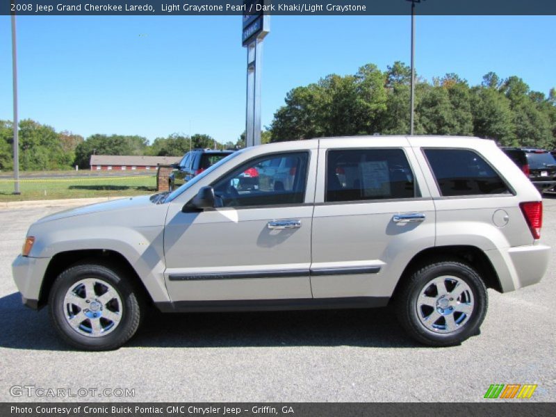 Light Graystone Pearl / Dark Khaki/Light Graystone 2008 Jeep Grand Cherokee Laredo