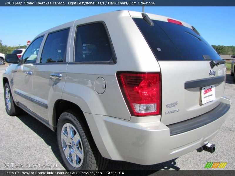Light Graystone Pearl / Dark Khaki/Light Graystone 2008 Jeep Grand Cherokee Laredo