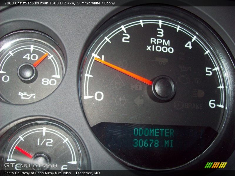 Summit White / Ebony 2008 Chevrolet Suburban 1500 LTZ 4x4
