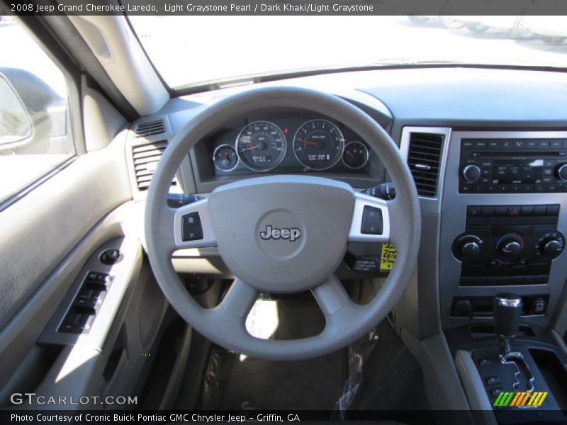 Light Graystone Pearl / Dark Khaki/Light Graystone 2008 Jeep Grand Cherokee Laredo
