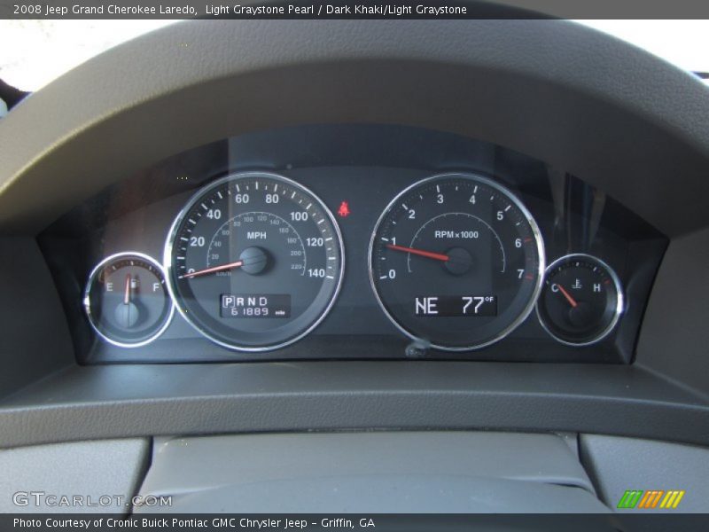 Light Graystone Pearl / Dark Khaki/Light Graystone 2008 Jeep Grand Cherokee Laredo