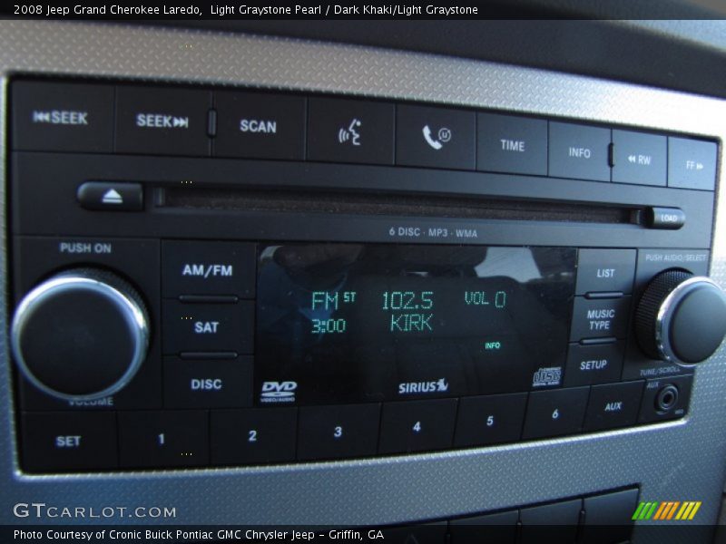 Light Graystone Pearl / Dark Khaki/Light Graystone 2008 Jeep Grand Cherokee Laredo