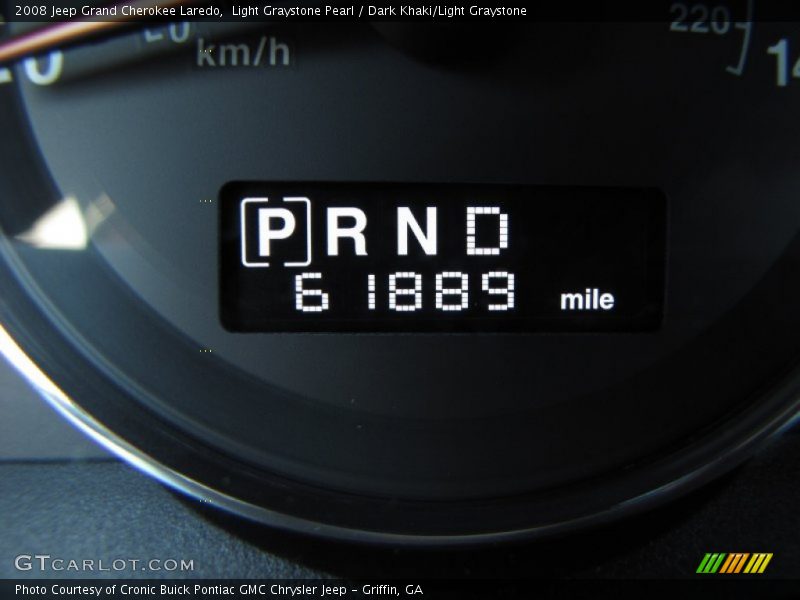 Light Graystone Pearl / Dark Khaki/Light Graystone 2008 Jeep Grand Cherokee Laredo