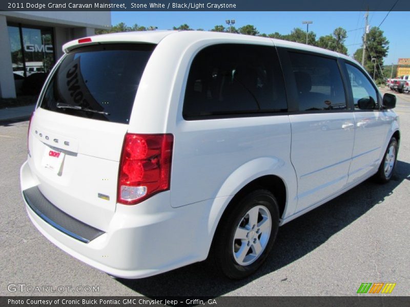 Stone White / Black/Light Graystone 2011 Dodge Grand Caravan Mainstreet