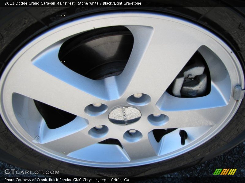Stone White / Black/Light Graystone 2011 Dodge Grand Caravan Mainstreet