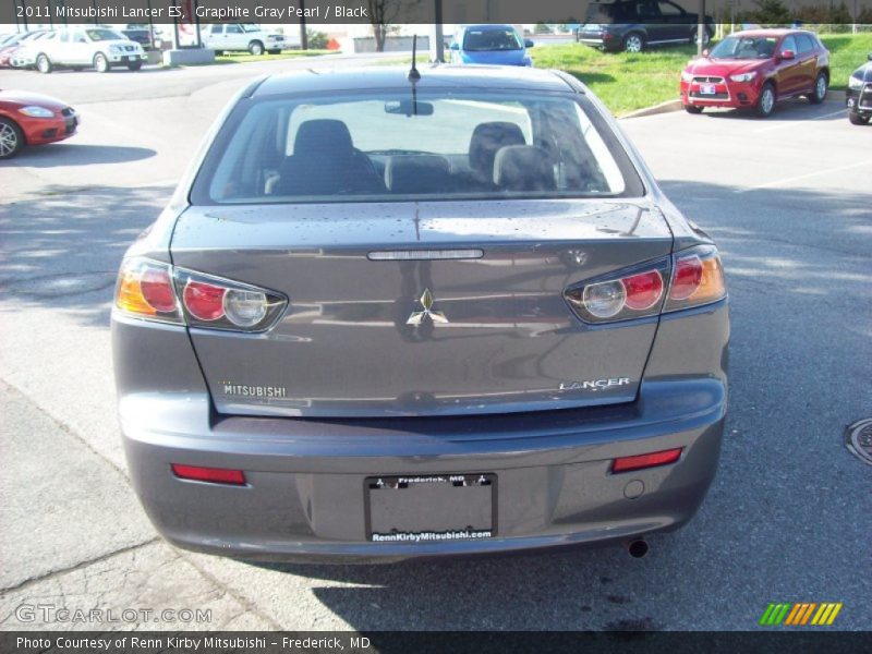 Graphite Gray Pearl / Black 2011 Mitsubishi Lancer ES