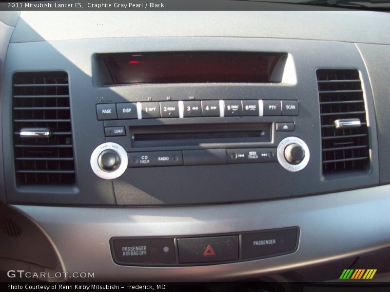 Graphite Gray Pearl / Black 2011 Mitsubishi Lancer ES