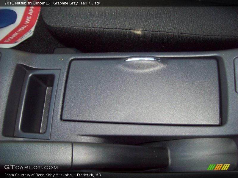 Graphite Gray Pearl / Black 2011 Mitsubishi Lancer ES