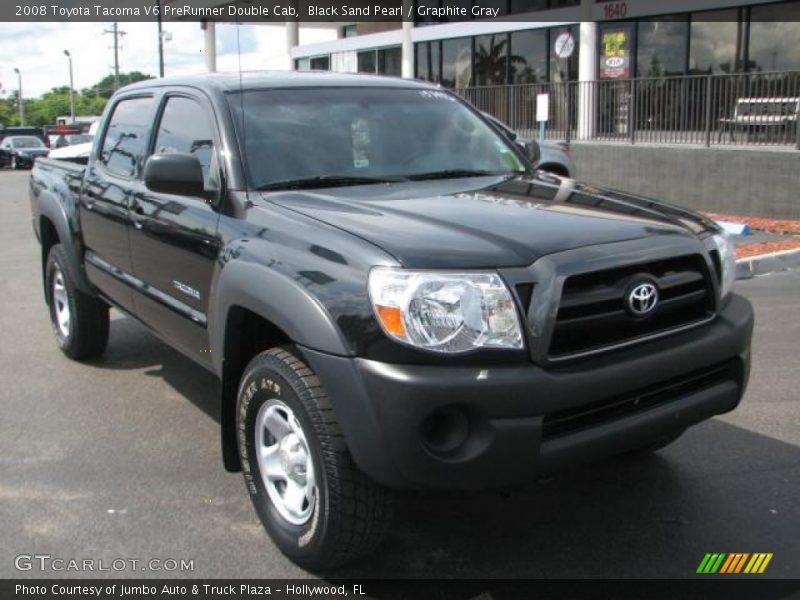 Black Sand Pearl / Graphite Gray 2008 Toyota Tacoma V6 PreRunner Double Cab