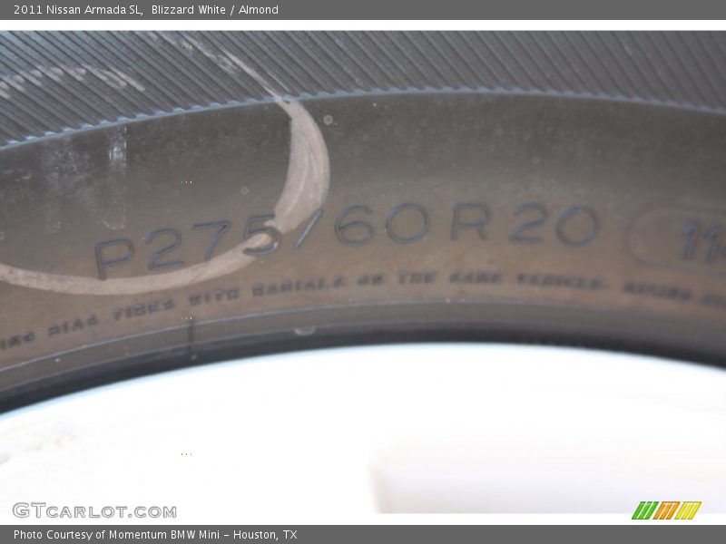 Blizzard White / Almond 2011 Nissan Armada SL