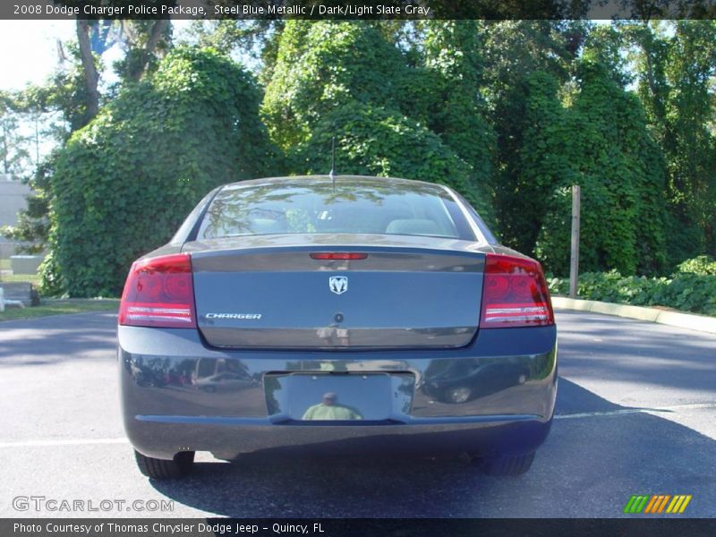 Steel Blue Metallic / Dark/Light Slate Gray 2008 Dodge Charger Police Package