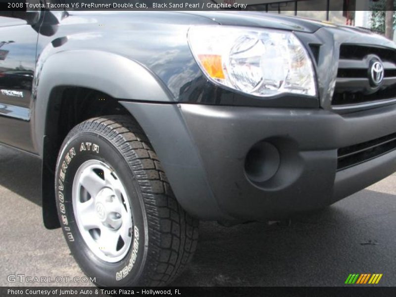 Black Sand Pearl / Graphite Gray 2008 Toyota Tacoma V6 PreRunner Double Cab