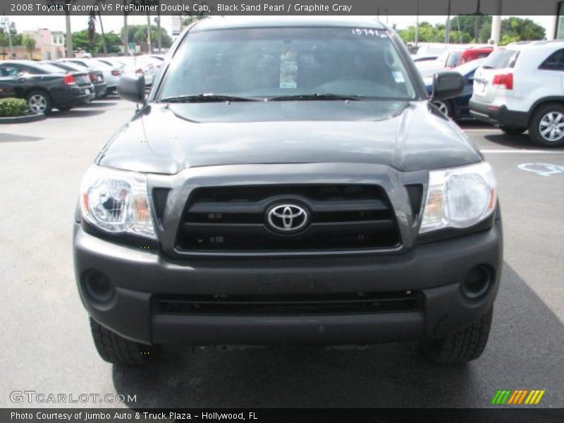 Black Sand Pearl / Graphite Gray 2008 Toyota Tacoma V6 PreRunner Double Cab