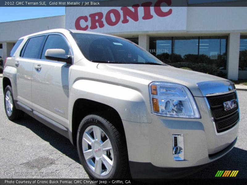 Gold Mist Metallic / Jet Black 2012 GMC Terrain SLE